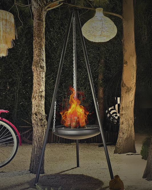 SANTA Ateş Çukuru | Bahçe Şöminesi, Asma Bahçe Masası & Izgara