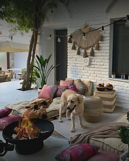 LOA Ateş Çukuru | Bahçe Şöminesi, Bahçe Masası & Izgara Opsiyonel